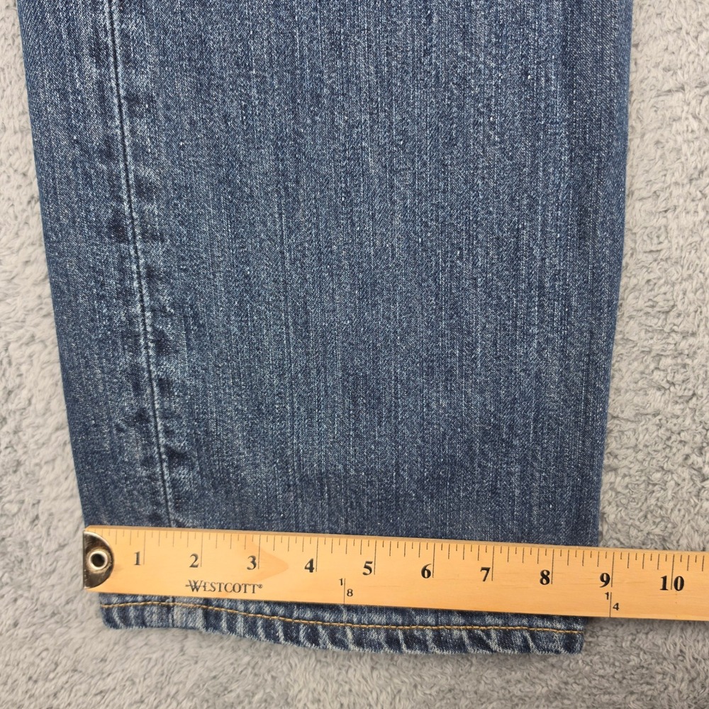 Polo Ralph Lauren 867 Jeans Mens 36x30 Blue Classic Fit Straight Leg Distressed - Picture 12 of 13